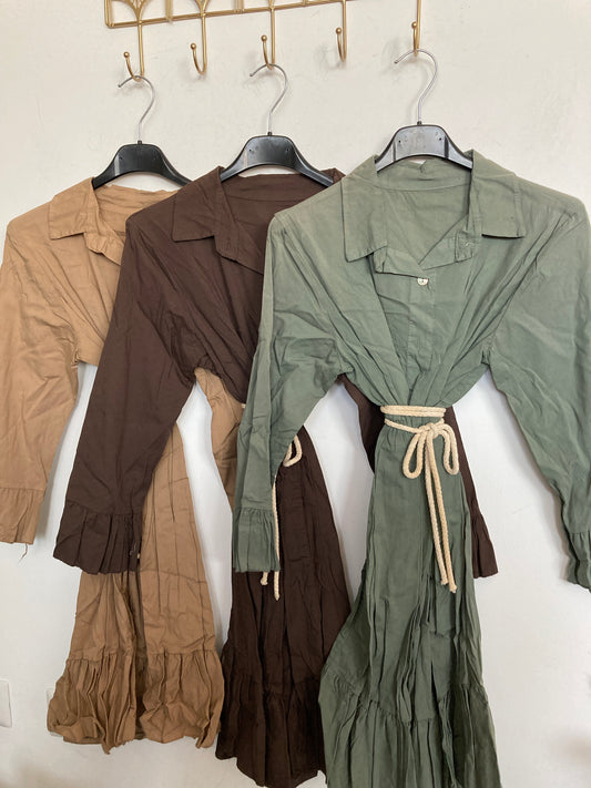 7 pezzi vestito in cotone