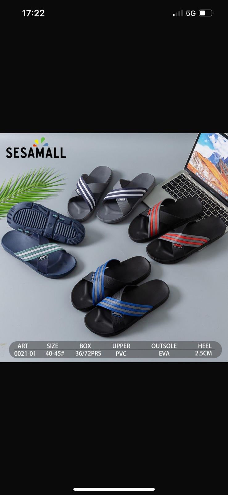 36 pezzi pantofole uomo art.0021-01