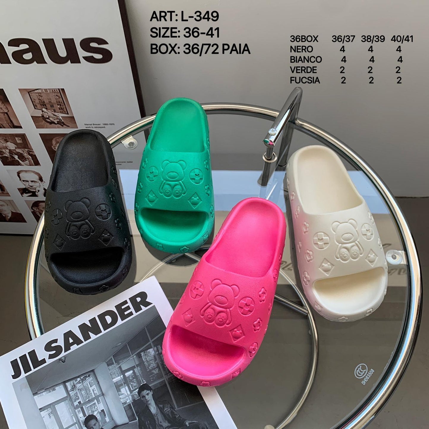 36 pezzi pantofole donna art.L-349