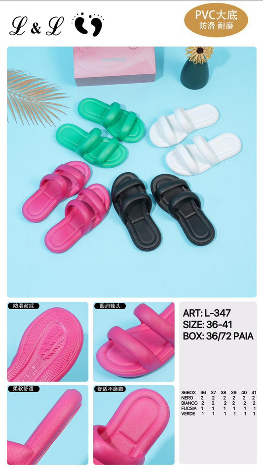 36 pezzi pantofole donna art.L.347