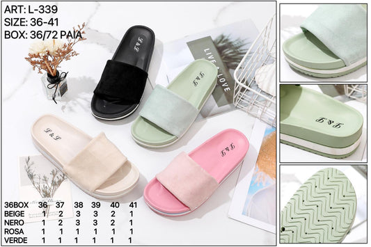 36 pezzi pantofole donna art.L.339