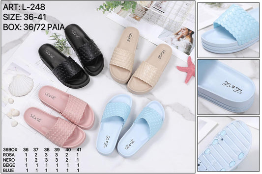 36 pezzi pantofole donna art.L.248