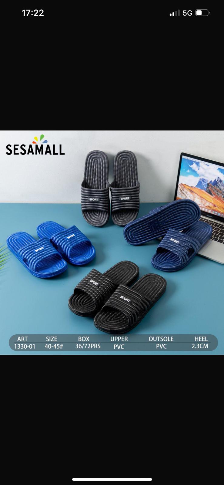 36 pezzi pantofole uomo art.1330-01