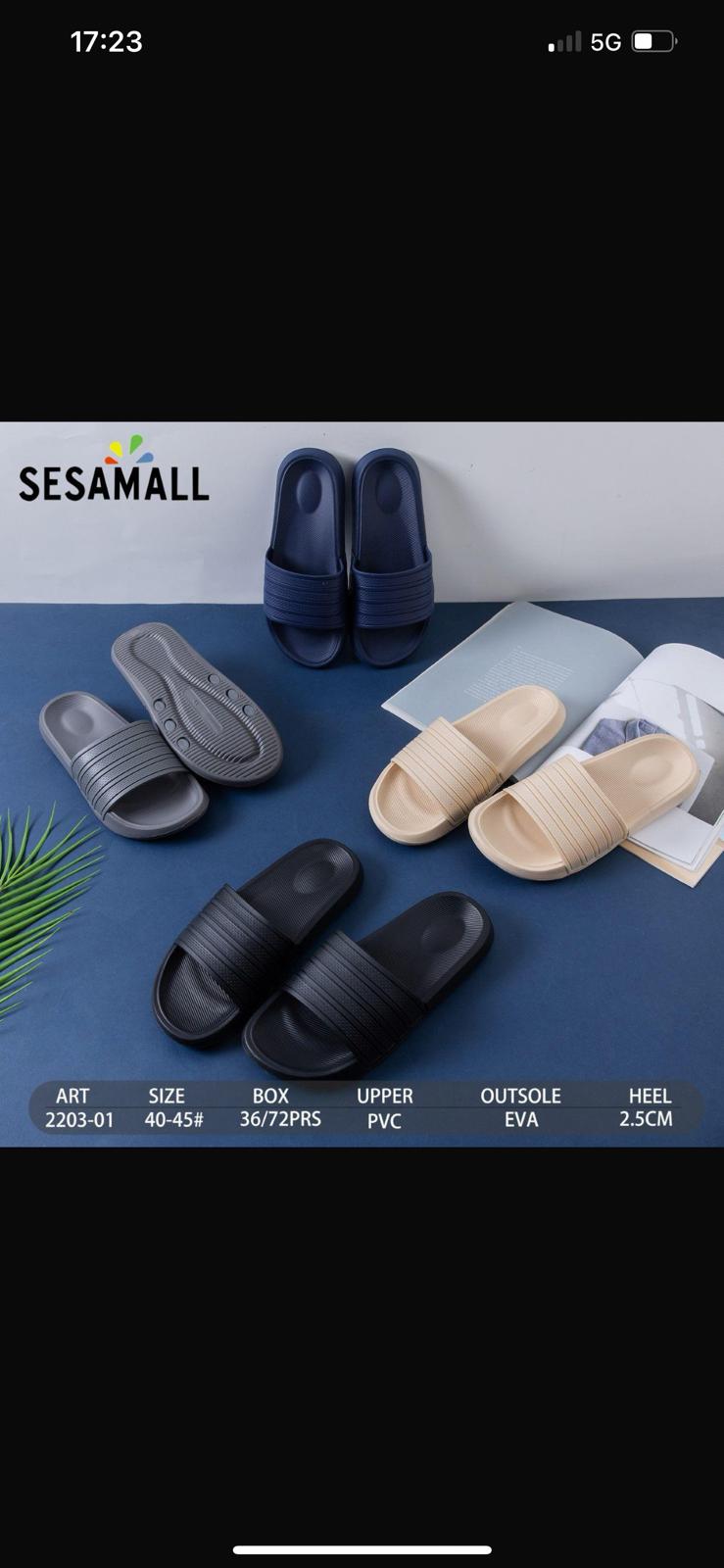 36 pezzi pantofole uomo art.2203-01