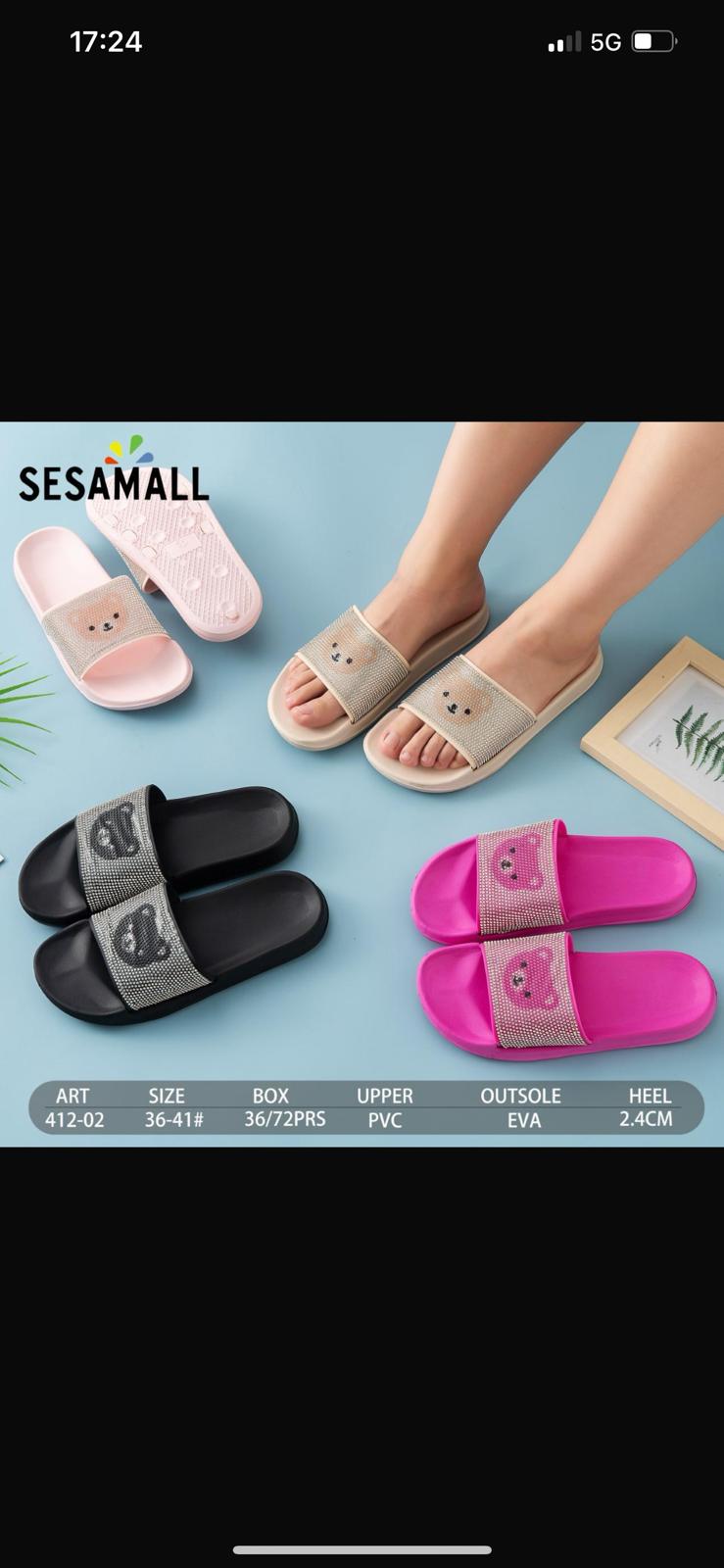 36 pezzi pantofole donna art.412-02