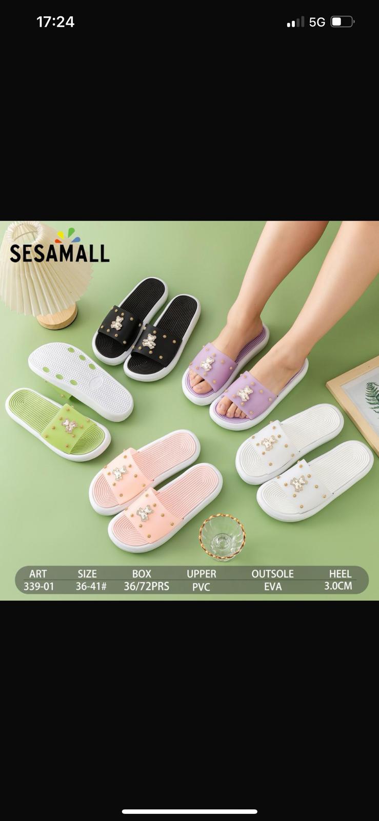 36 pezzi pantofole donna art.339-01