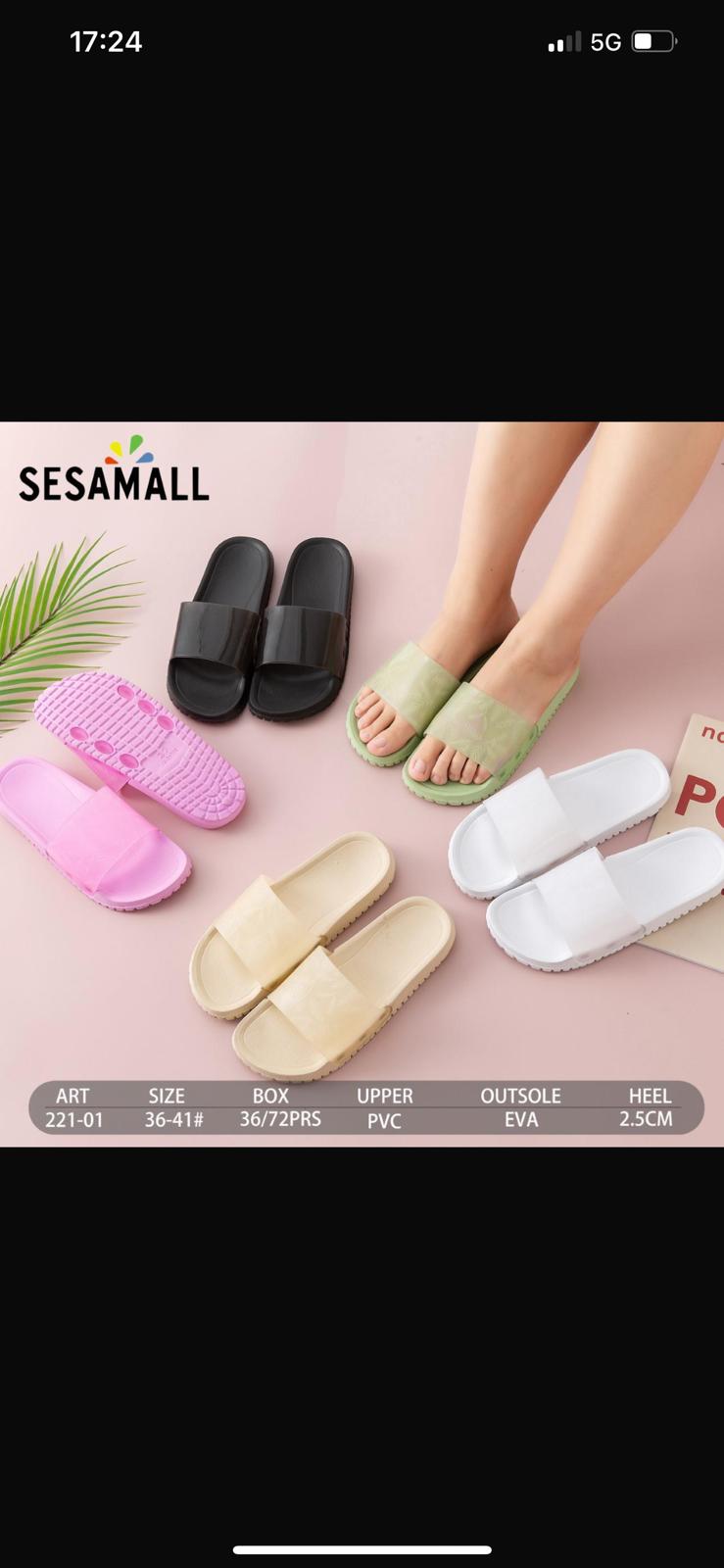 36 pezzi pantofole donna art.221-01